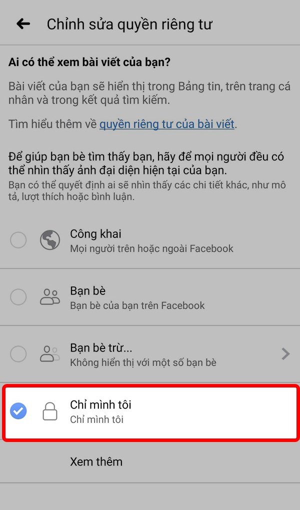 Cách đổi ảnh đại diện Facebook không ai biết, avatar chỉ mình tôi trên điện thoại, máy tính