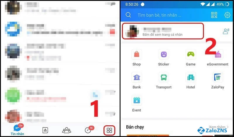Cách ẩn ảnh đại diện trên Zalo chỉ mình tôi, không ai biết