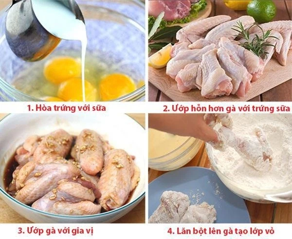 Cách làm gà chiên giòn đơn giản, thơm ngon