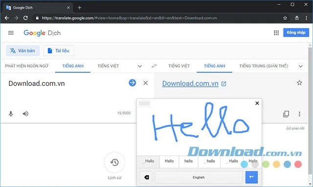 Google Dịch Từ điển trực tuyến đa ngôn ngữ miễn phí