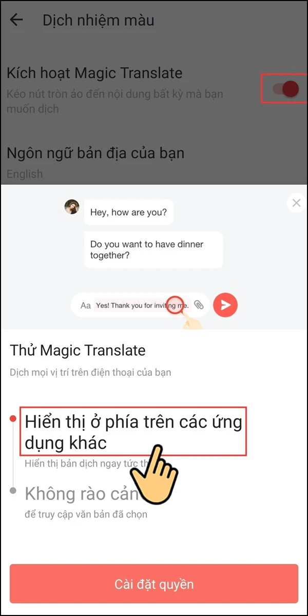 Cách dịch tiếng Anh khi chơi game ngay trên màn hình điện thoại