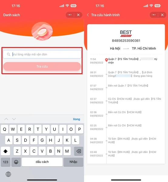 Cách tra cứu đơn hàng Best Express cực đơn giản, siêu nhanh