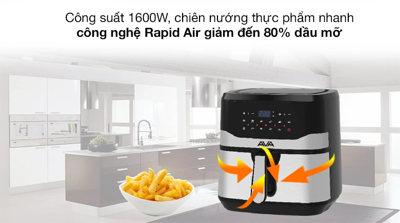 Nồi chiên không dầu AVA KDF-593D 7.5 lít