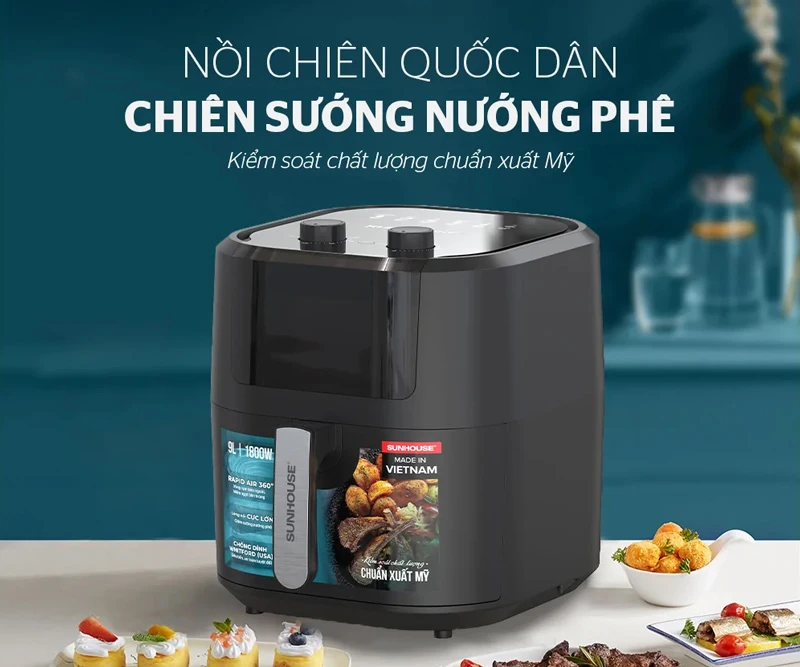 Mua nồi chiên không dầu loại nào tốt nhất?