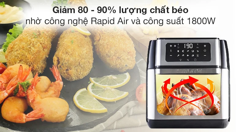 Lò chiên không dầu Kalite Q10 10 lít