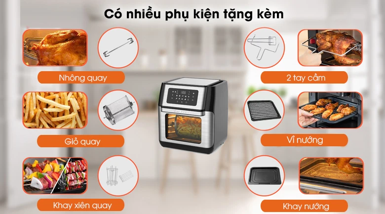 Lò chiên không dầu Kalite Q10 10 lít