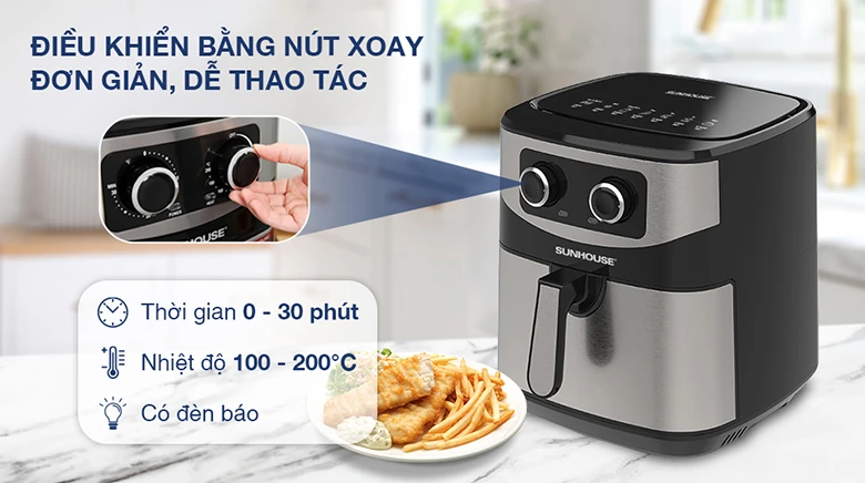 Nồi chiên không dầu Sunhouse SHD4035 9 lít