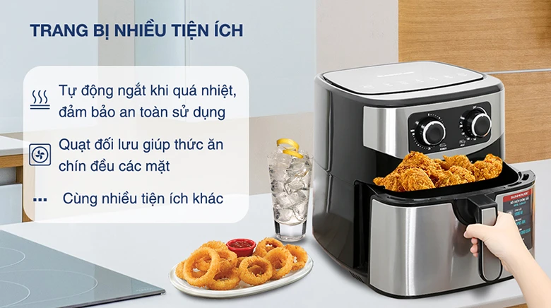 Nồi chiên không dầu Sunhouse SHD4035 9 lít