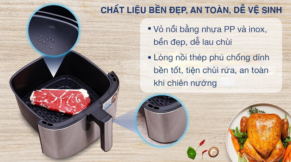 Nồi chiên không dầu Sunhouse SHD4026 6 lít