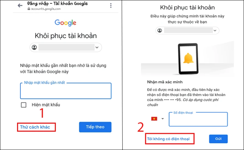 Hướng dẫn 5 cách lấy lại mật khẩu Gmail đơn giản, nhanh chóng