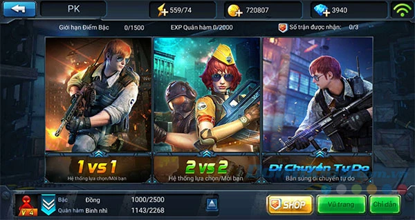 Chiến dịch huyền thoại cho Android 4.28.0 Game bắn súng đỉnh cao trên Android