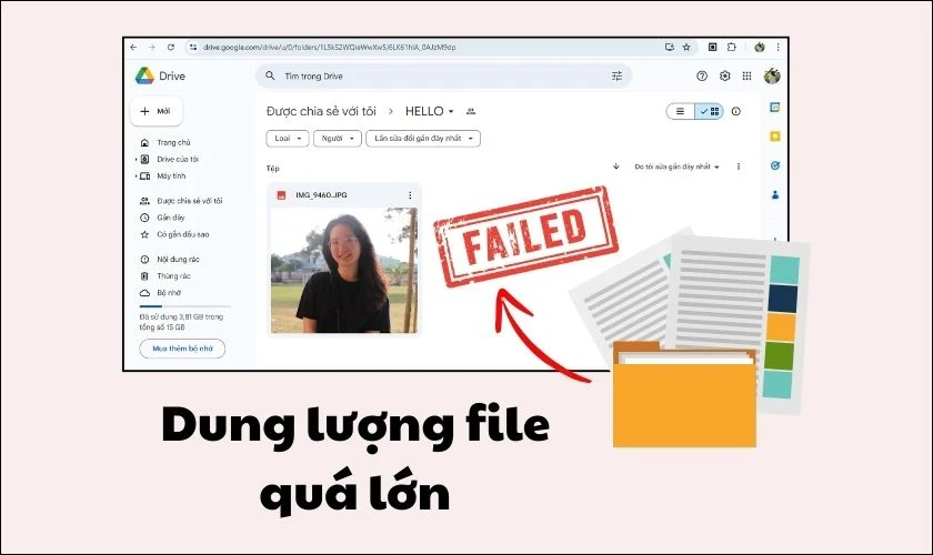 Hướng dẫn cách up file lên Drive của người khác dễ dàng