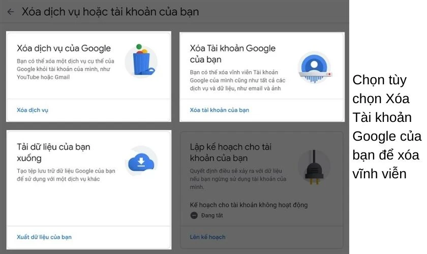 Cách xóa tài khoản Google trên điện thoại Android, iPhone