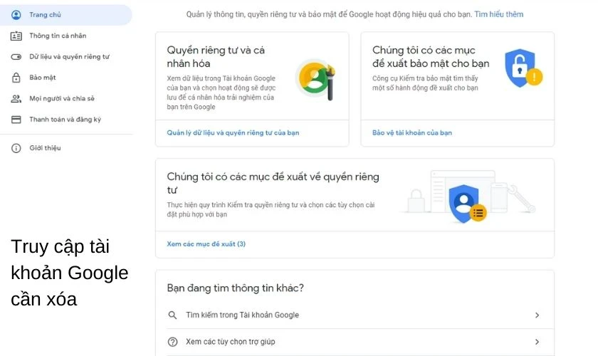 Cách xóa tài khoản Google trên điện thoại Android, iPhone