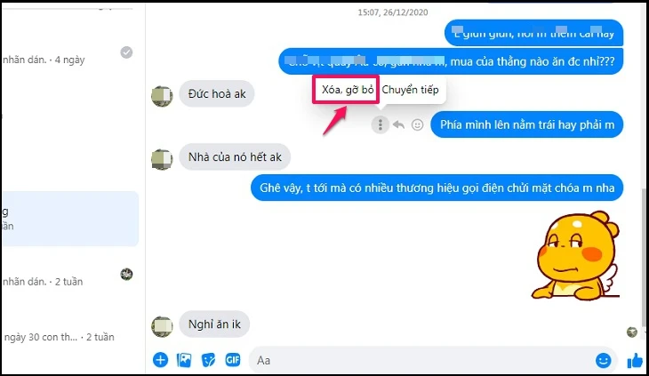 Cách xóa tin nhắn trên Messenger nhanh chóng, dễ dàng nhất